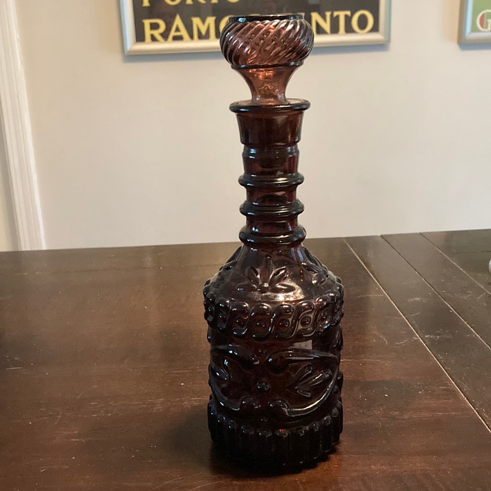 1967 Jim  Beam amethyst decanter for Kentucky Derby